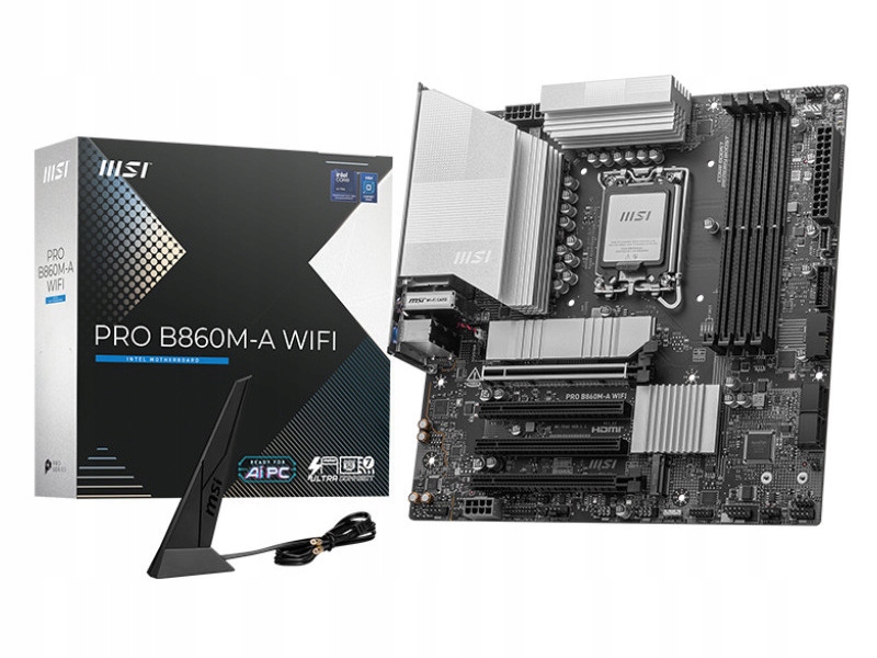Základná doska MSI PRO B860M-A WIFI micro ATX Intel socket 1851 4x DDR5